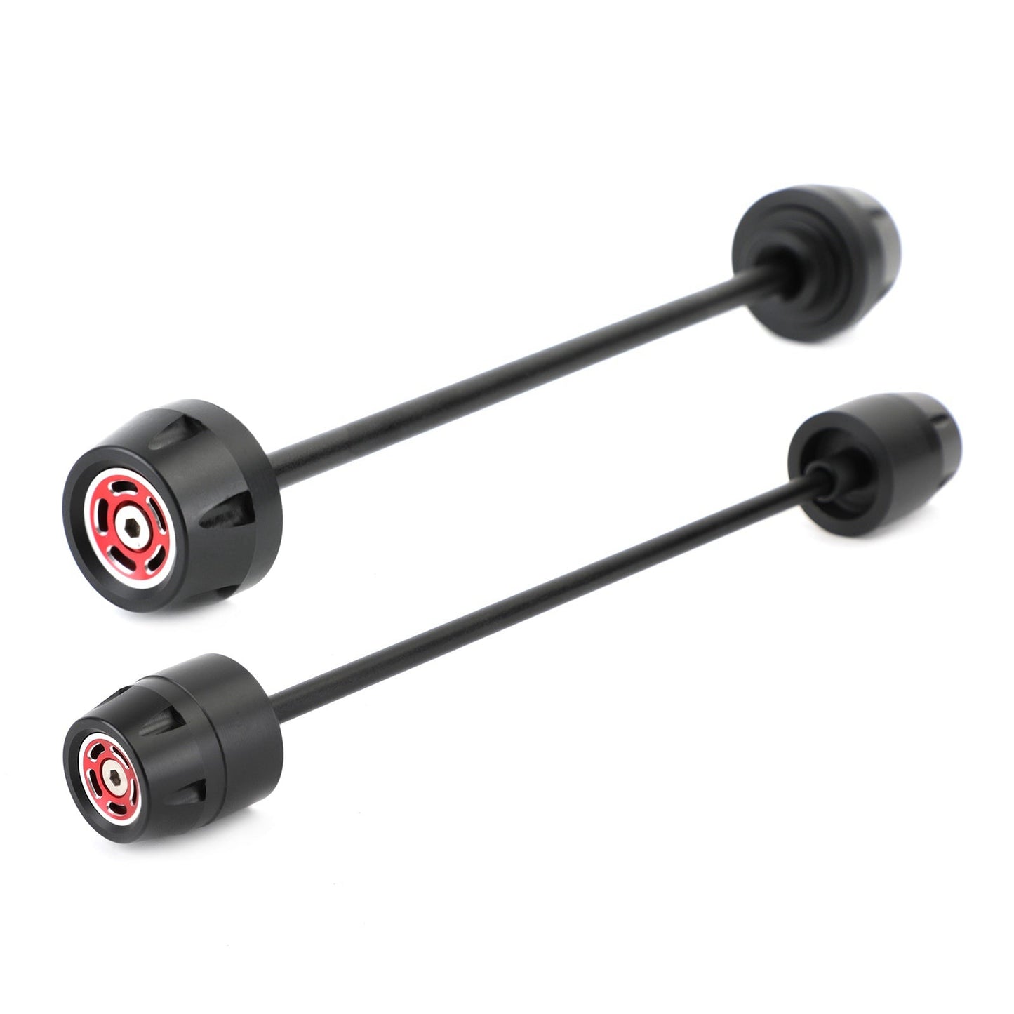 FRONT + REAR Axle Fork Wheel Slider Red Fit for Ducati Scrambler 400 800 1100