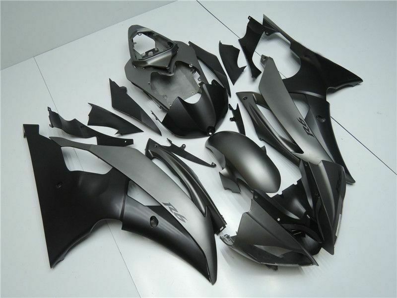 2008-2016 Yamaha YZF-R6 Amotopart Fairing Gray Black Fairing Kit