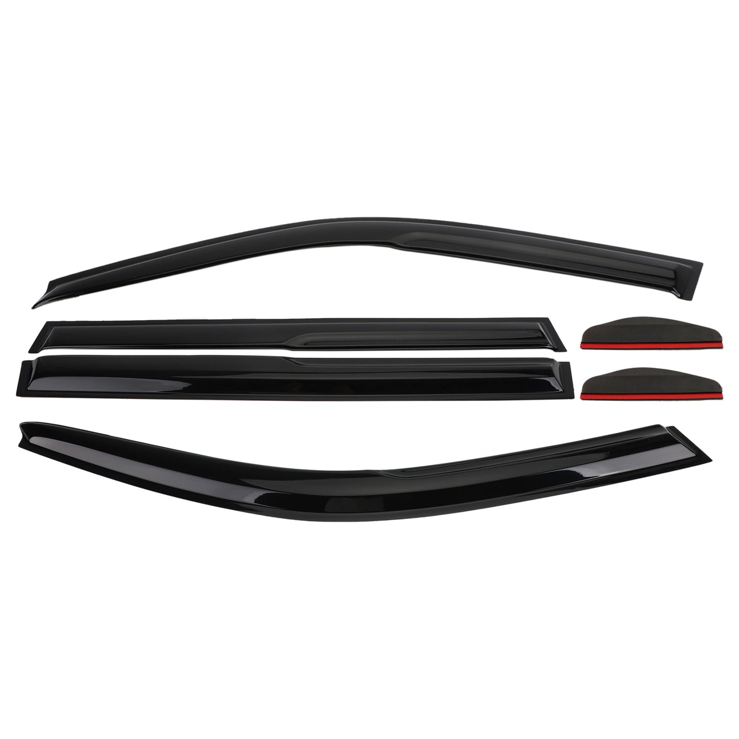 Car Window Sun Rain Guard Visors Kit 6PCS For Toyota Highlander 01-07