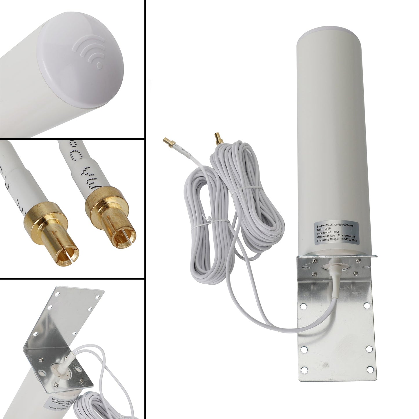 28DBi High Gain External 3G 4G LTE SMA Antenna for MOFI 4500 Cellular LTE Router