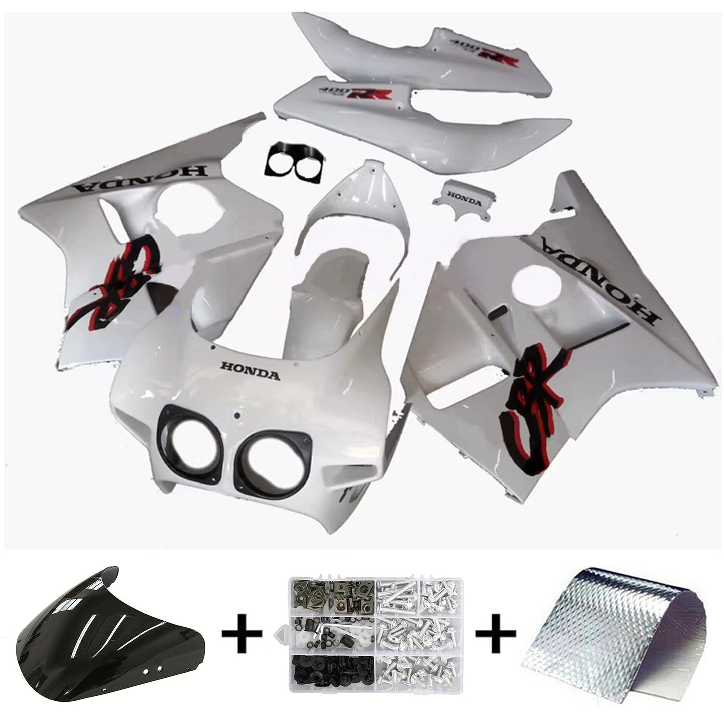 1987-1989 Honda CBR400RR NC23 Fairing Kit Bodywork Plastic ABS