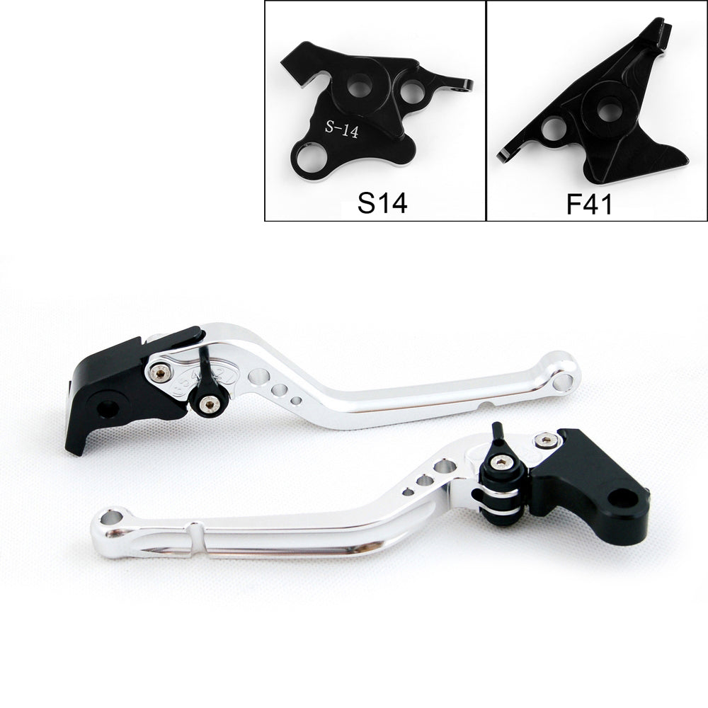 Long Brake Clutch Levers For Suzuki HAYABUSA/GSXR1300 2008-2014 Black