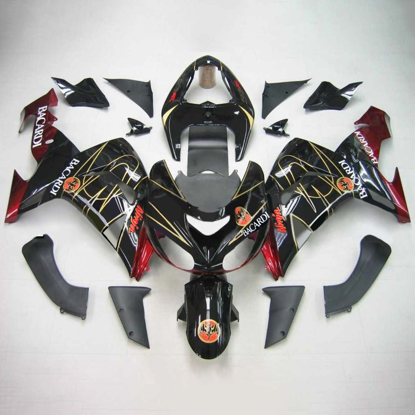 2006-2007 Kawasaki ZX10R Amotopart Injection Fairing Kit Bodywork Plastic ABS #106