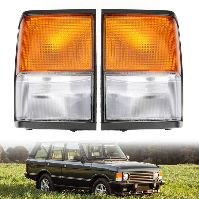 Areyourshop Corner Lamps New For Land Rover Range Rover Classic 1987-1995 Clear