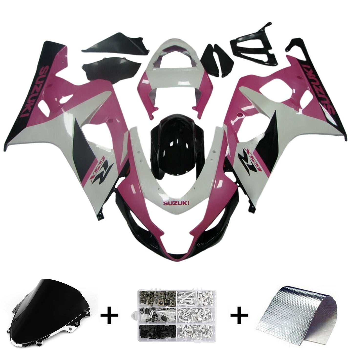 2004-2005 Suzuki GSXR 600/750 K4 Injection Fairing Kit Bodywork Plastic ABS