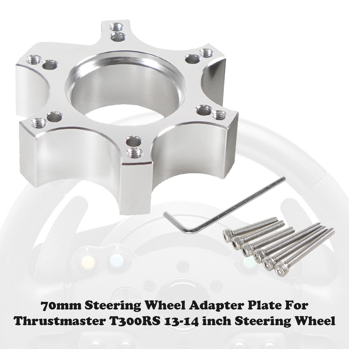 70mm Steering Wheel Adapter Plate For Thrustmaster T300RS 13/14in Steering Wheel