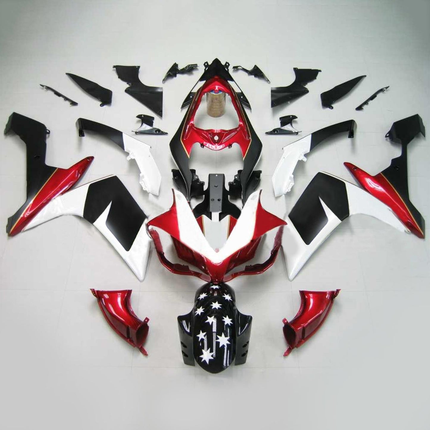 2007-2008 Yamaha YZF 1000 R1 Injection Fairing Kit Bodywork Plastic ABS #114