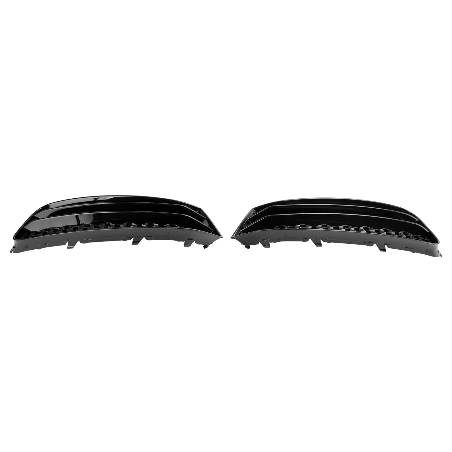 2015-2018 Audi A1 8X Pair Front Bumper Fog Light Cover Grill Grille