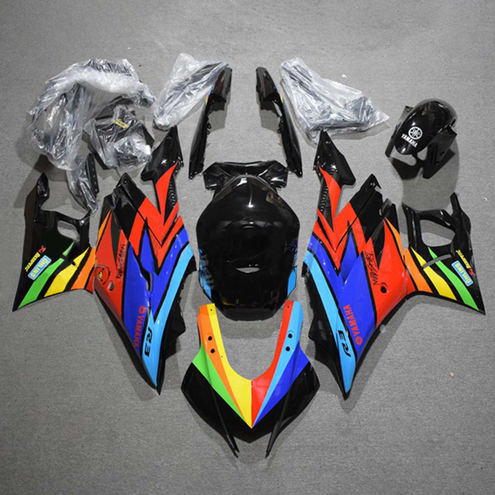 2019-2021 Yamaha YZF-R3 R25 Amotopart Injection Fairing Kit Bodywork P ...