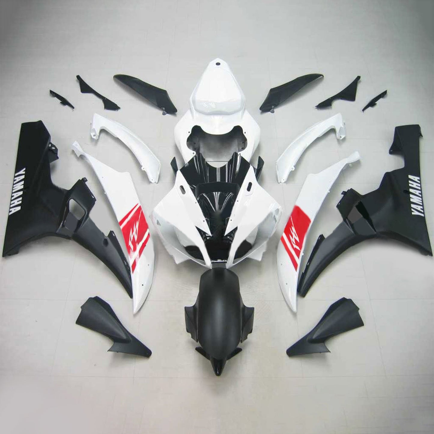 2006-2007 Yamaha YZF 600 R6 Amotopart Injection Fairing Kit Bodywork Plastic ABS #116