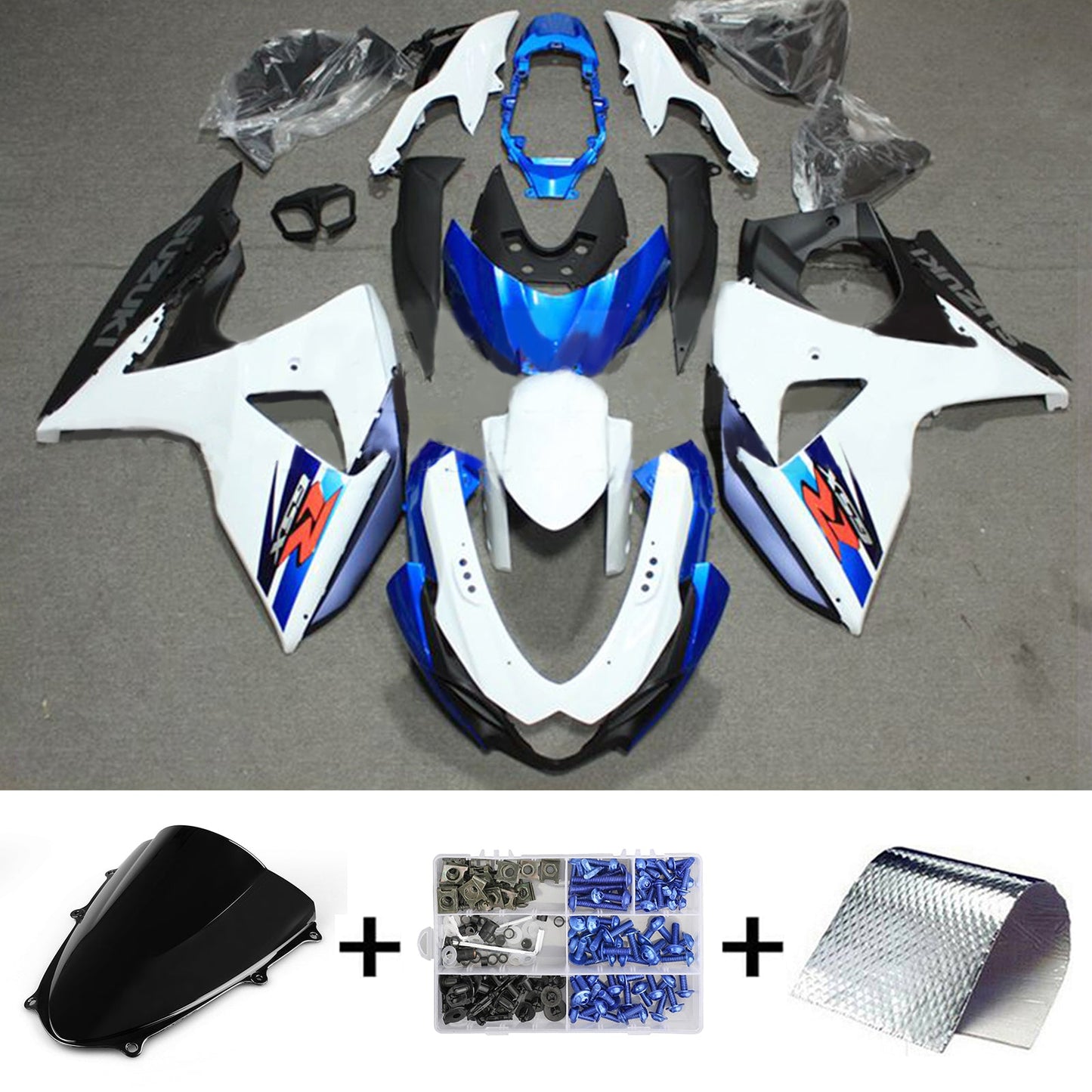 2009-2016 Suzuki GSXR1000 K9 Fairing Kit Bodywork Plastic ABS