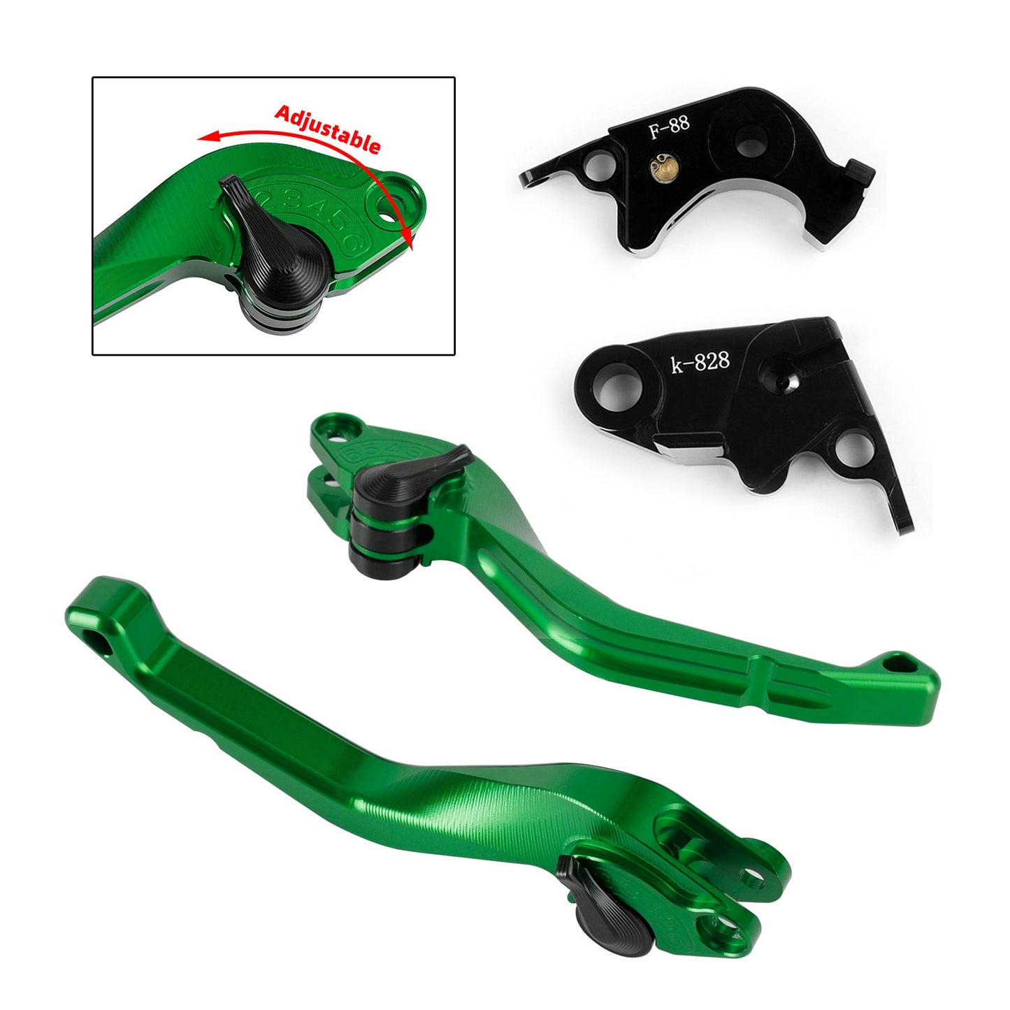 Kawasaki Z750R Z1000 ZX10R ZX6R/636 CNC Short Clutch Brake Lever