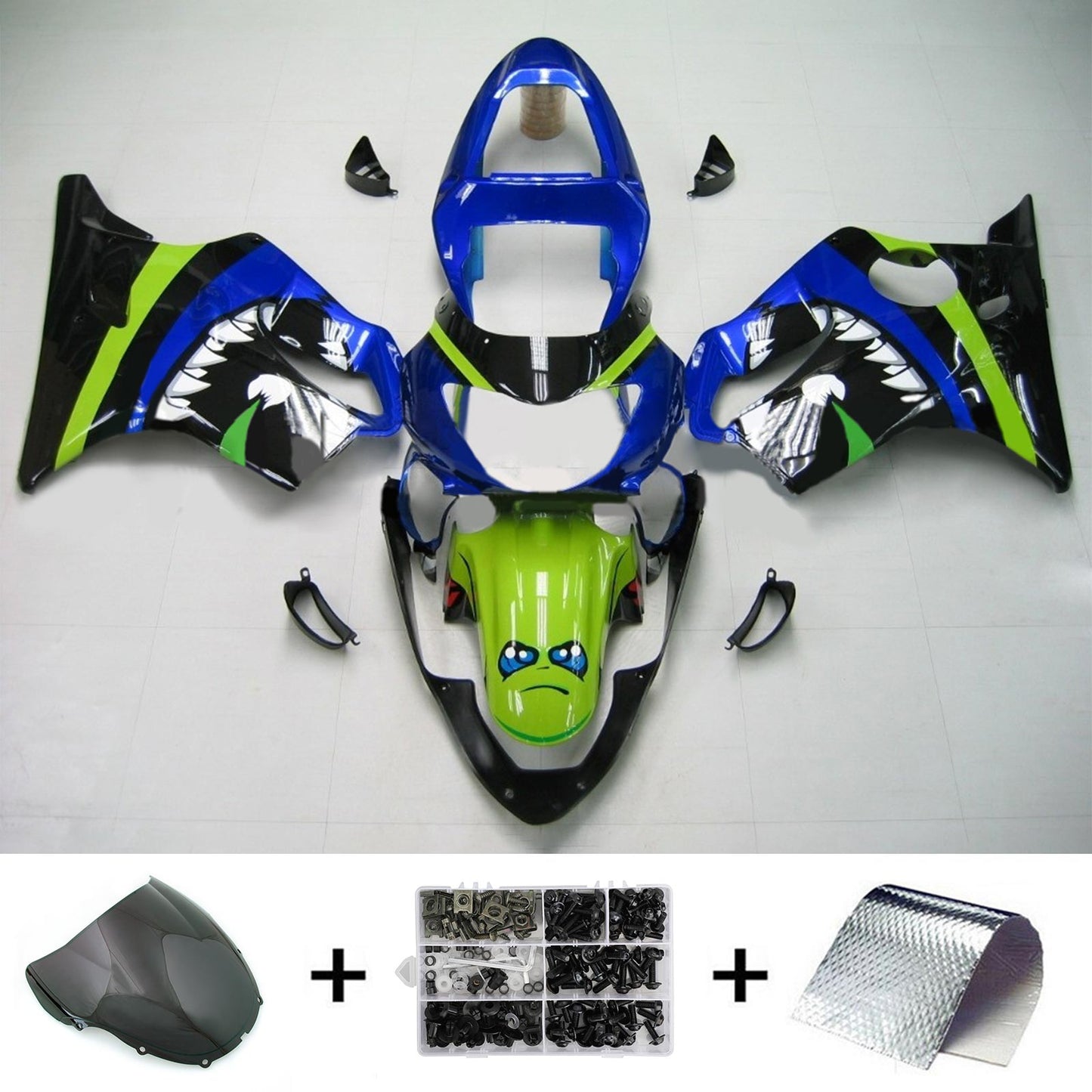 1999-2000 Honda CBR600F4 Amotopart Injection Fairing Kit Bodywork Plastic ABS #124