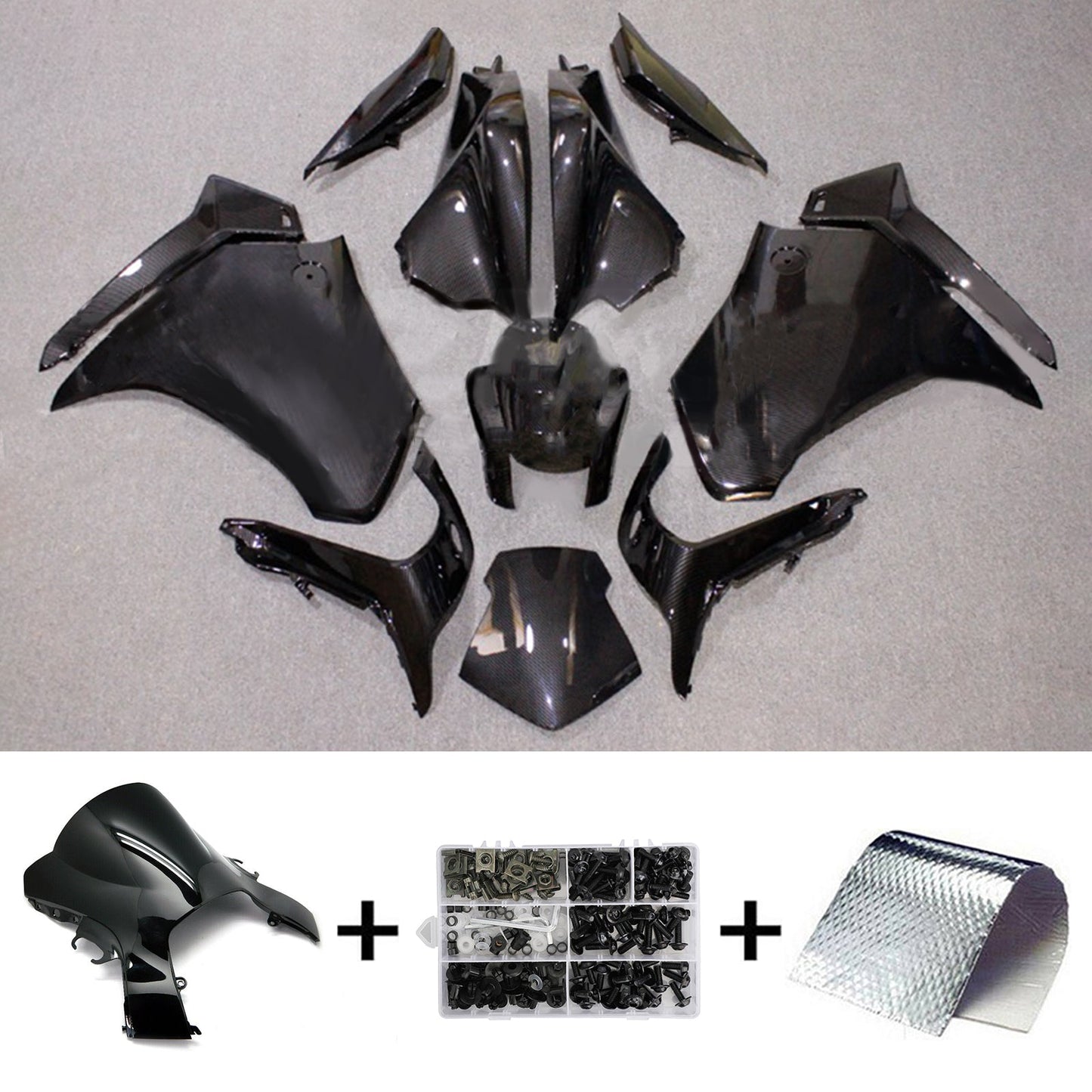 2010-2013 Honda VFR1200 Injection Fairing Kit Bodywork Plastic ABS#113