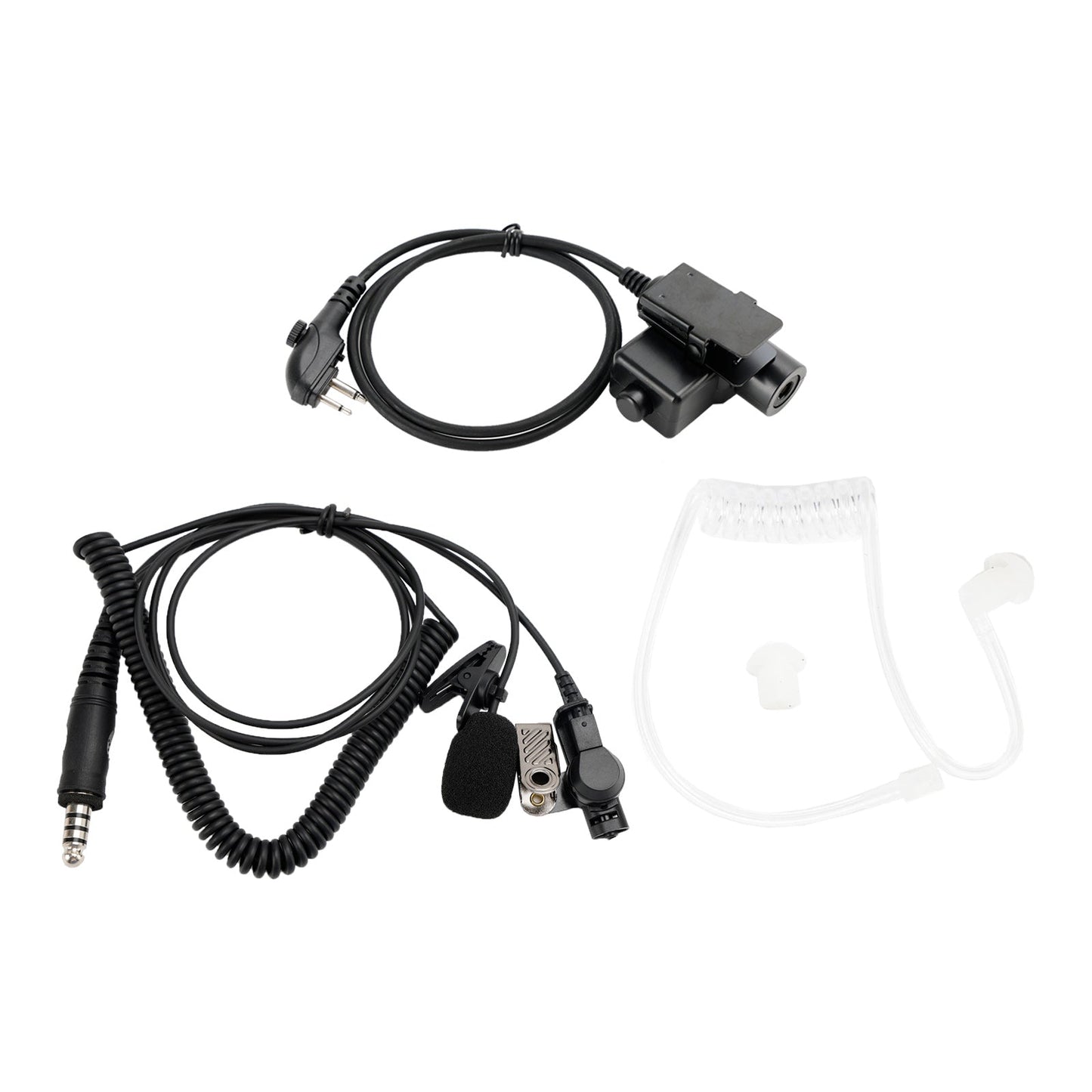 7.1-A3 Transparent Air Tube Headset with Mic For Hytera HYT TC-508 TC-510 TC-518