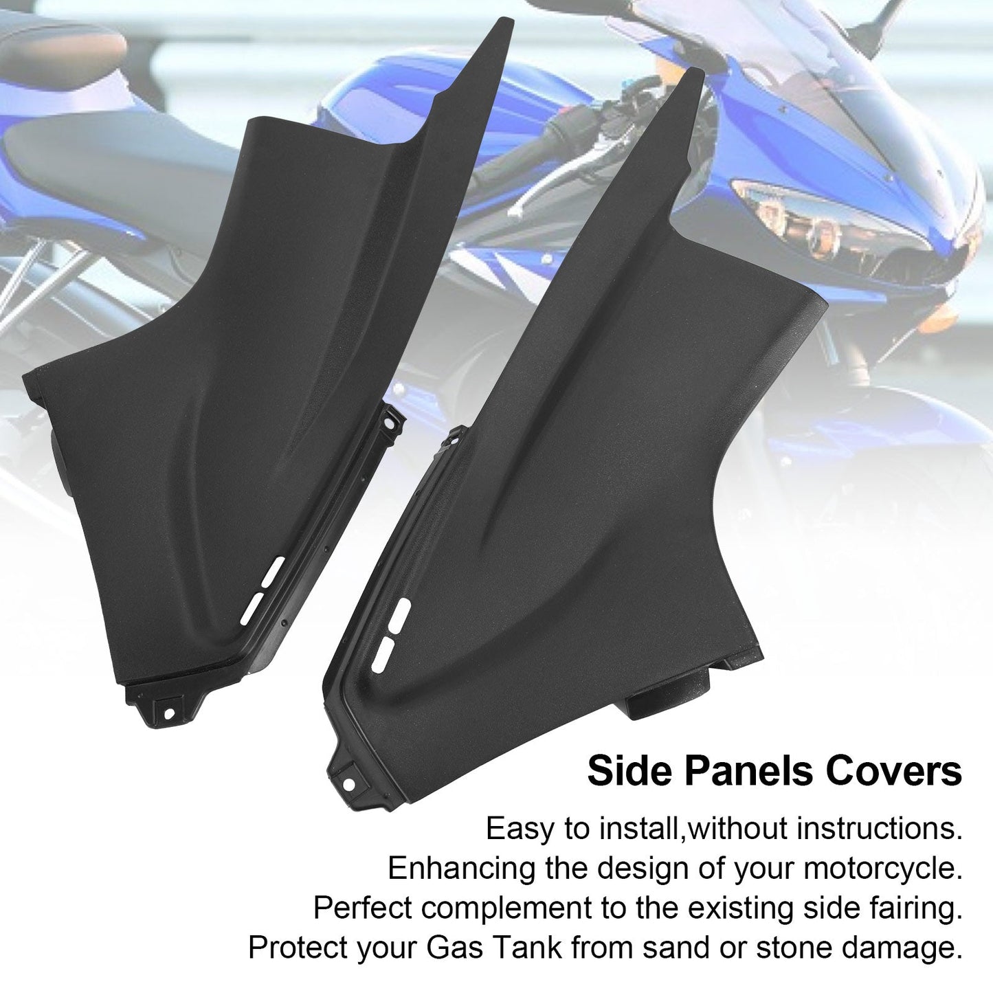 Gas Tank Side Trim Cover Panel Fairing Cowl for Yamaha YZF R6 2003-2005 R6S 2006