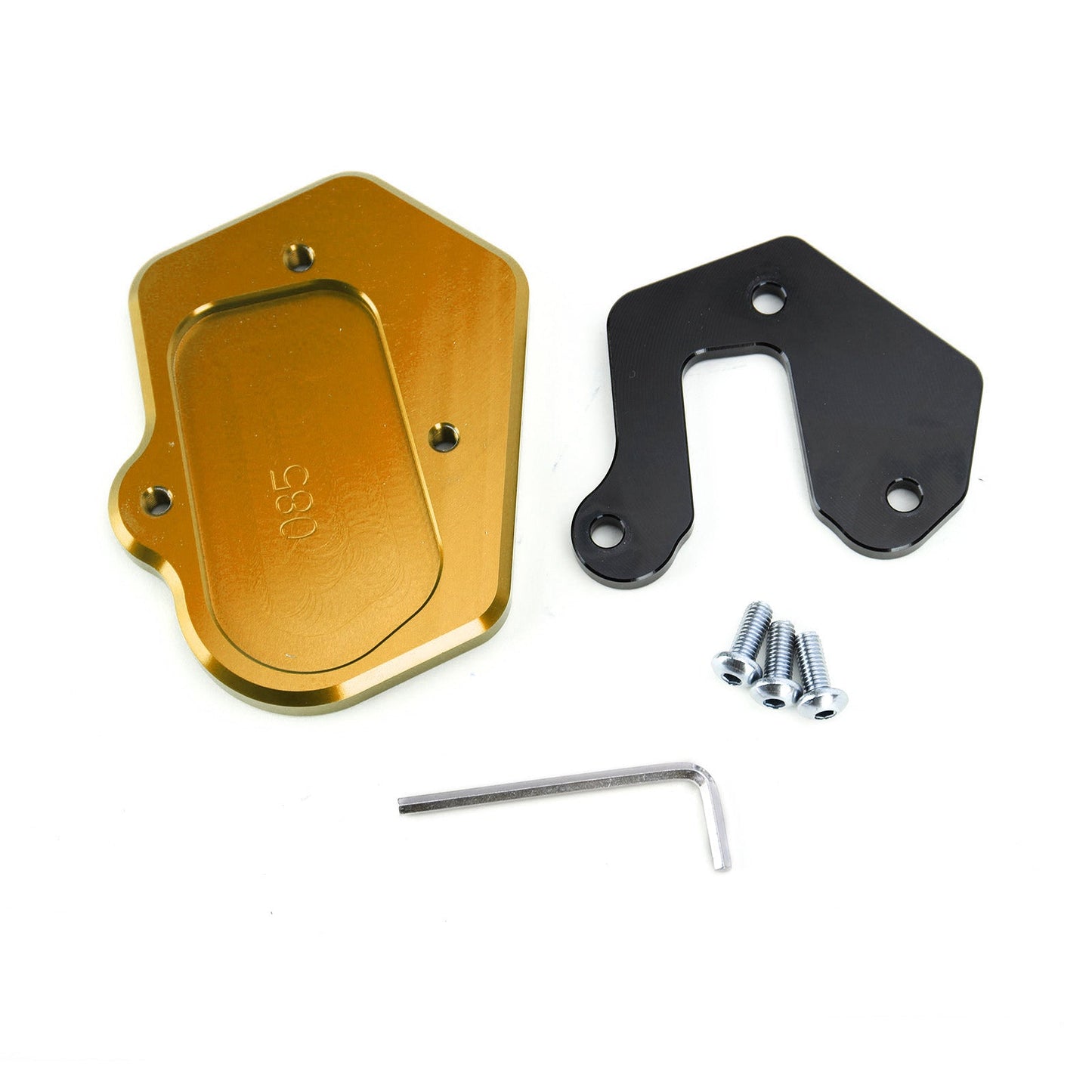 Kickstand Side Stand Extension Pad Fit For BMW F900R 2020 BLK