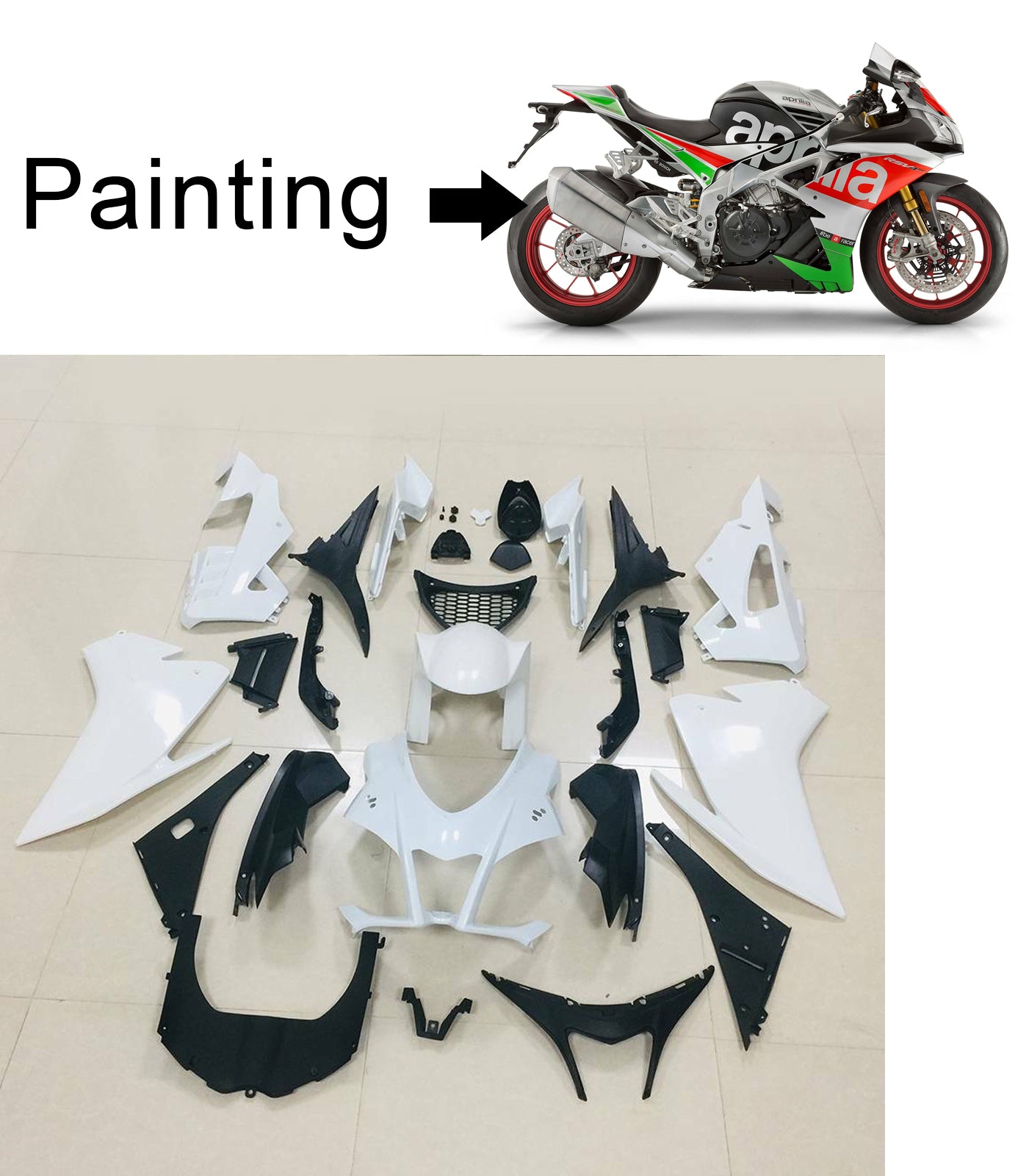 2016-2018 Aprilia RSV4 1000 Amotopart Injection Fairing Kit Bodywork Plastic #103