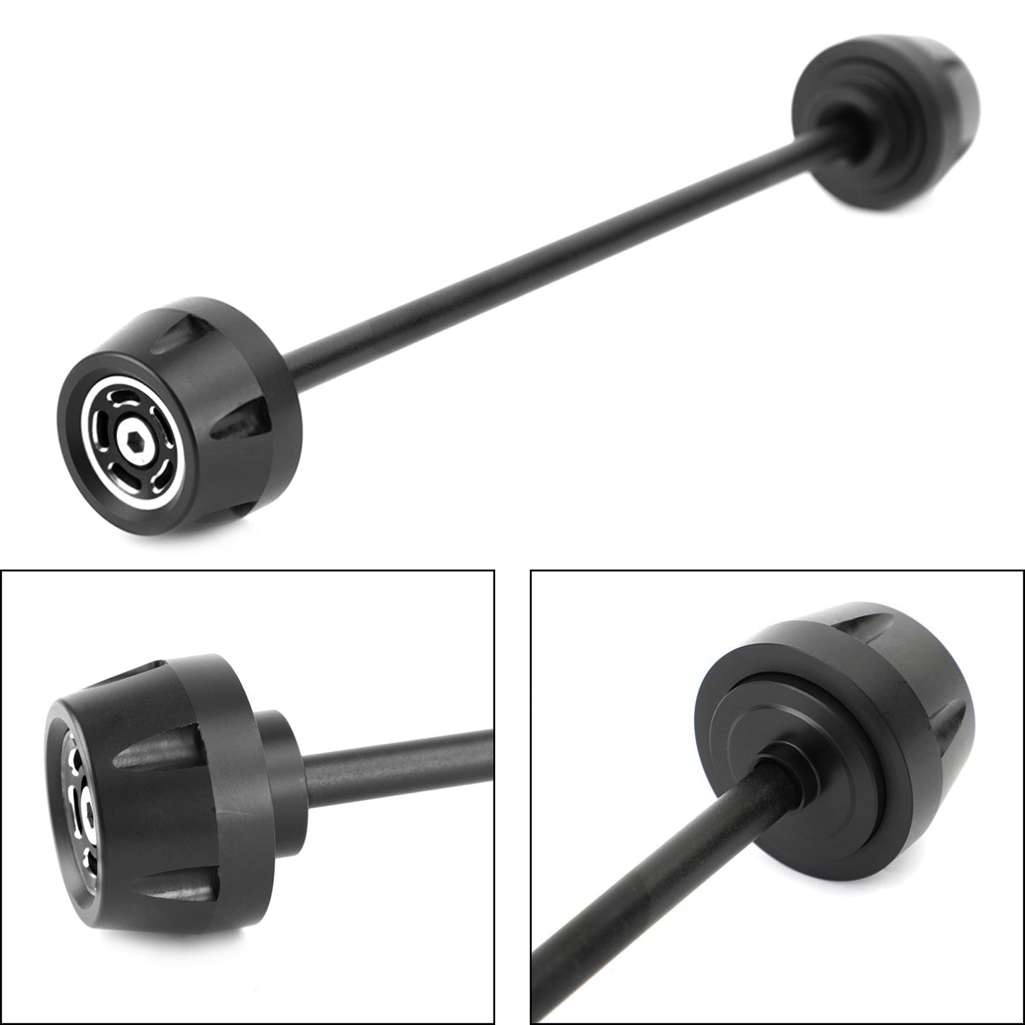 FRONT Axle Fork Sliders Crash Bobbins Black Fit for Ducati Scrambler All Models
