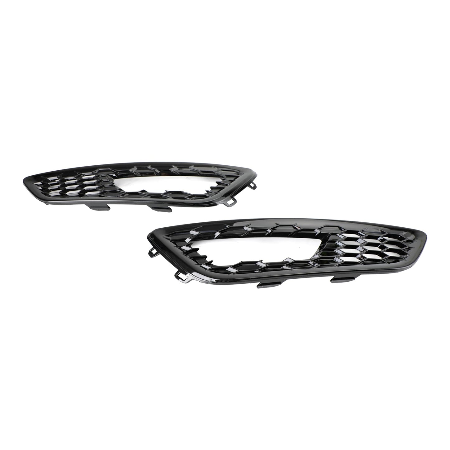 2015-2017 Ford Focus 4 Door Sedan and Hatchback Models Pair Front Bumper Fog Light Lamp Cover Bezel Grill