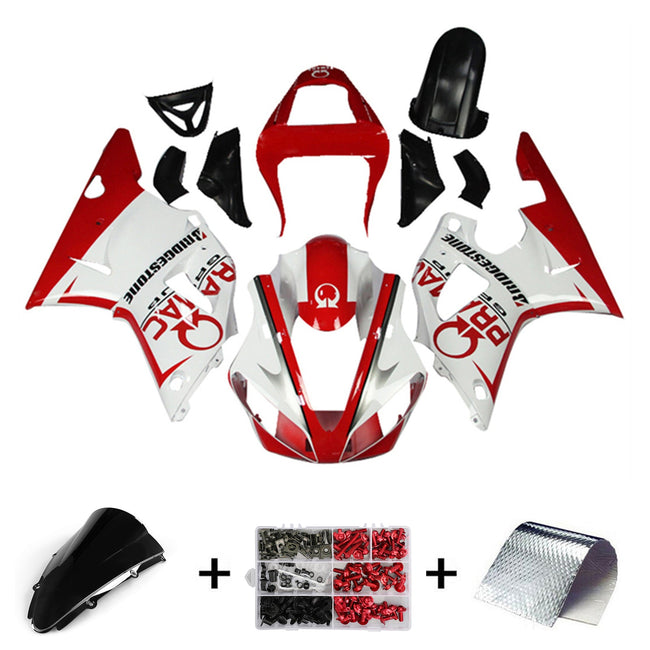 2000-2001 Yamaha YZF 1000 R1 Injection Fairing Kit Bodywork Plastic ABS#113