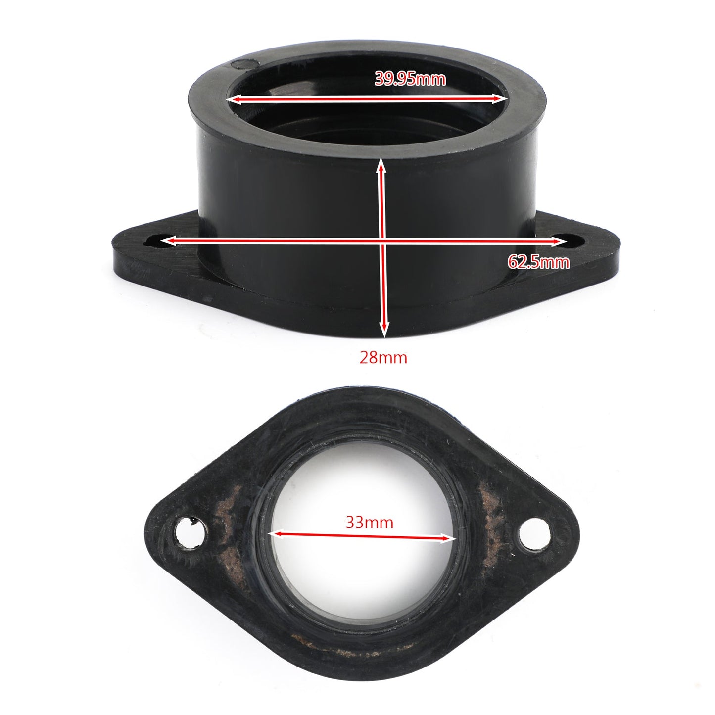 Carburetor Insulator Intake Boot Set Fit for Kawasaki 80-83 KZ440 16065-1027
