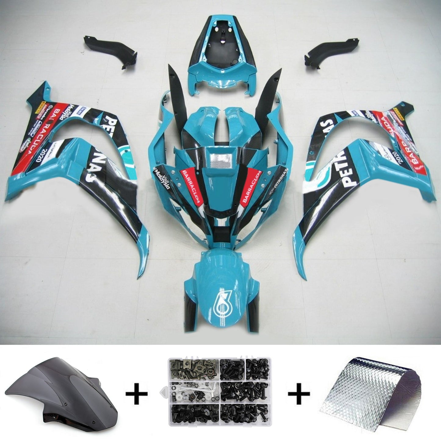 2011-2015 Kawasaki ZX10R Amotopart Injection Fairing Kit Bodywork Plastic ABS #101