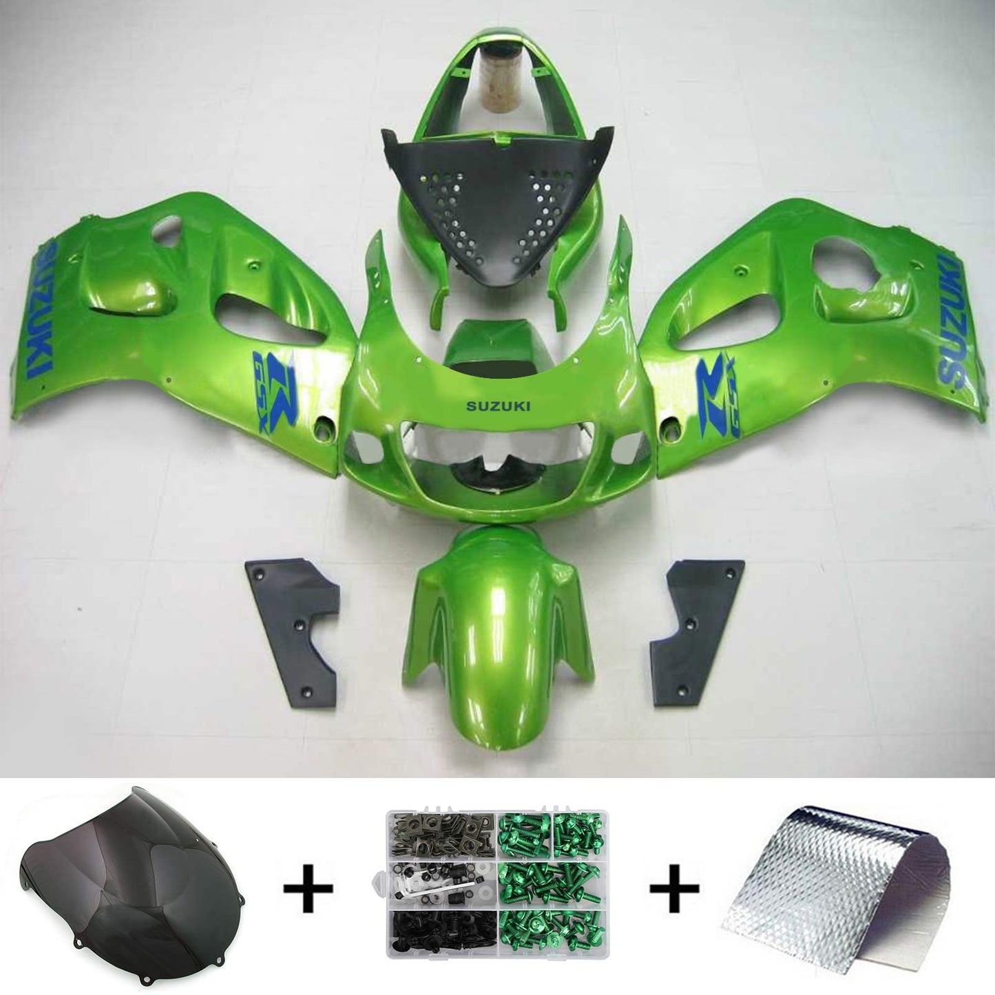 1996-2000 Suzuki GSXR 600/750 Amotopart Injection Fairing Kit Bodywork Plastic ABS #105