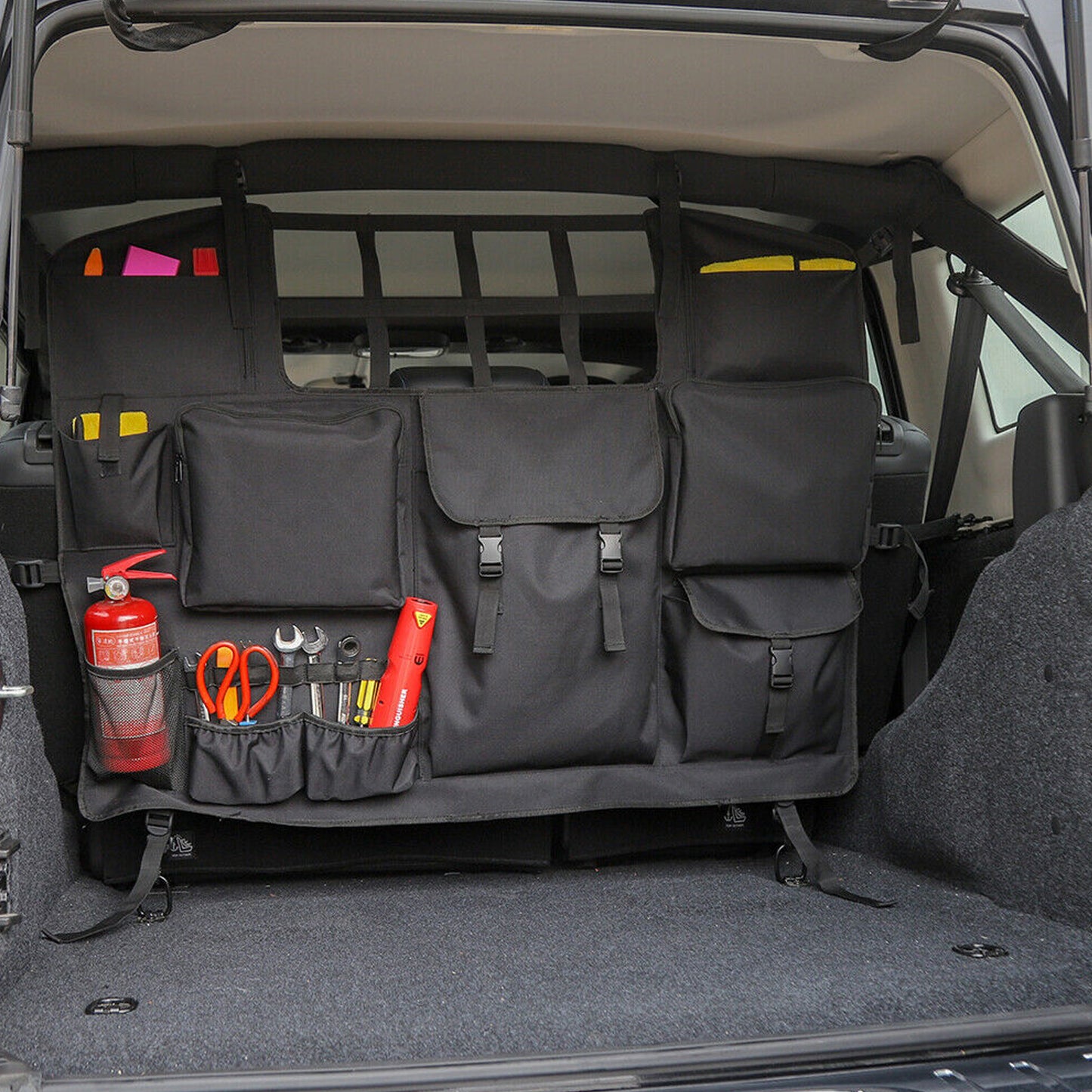 Areyourshop Car Trunk Organizer Storage Bag fit for Jeep Wrangler JK JL 07-20 Accessories