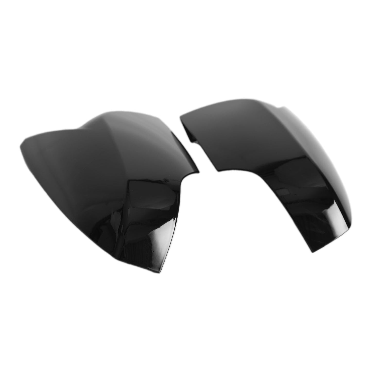 Gloss Black Refitting Ox Horn Rearview Mirror Cover For Subaru Forester 14-18