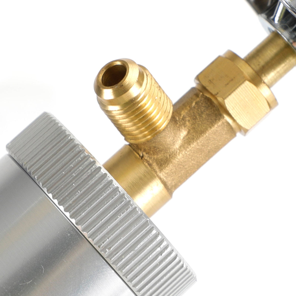 2OZ R134A R12 Hand Turn Pump Oil Injection Oil&Dye Injector Vehicle A/C Adapter