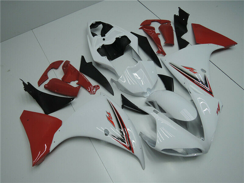 2009-2011 Yamaha YZF R1 Amotopart Fairing Red White Fairing Kit