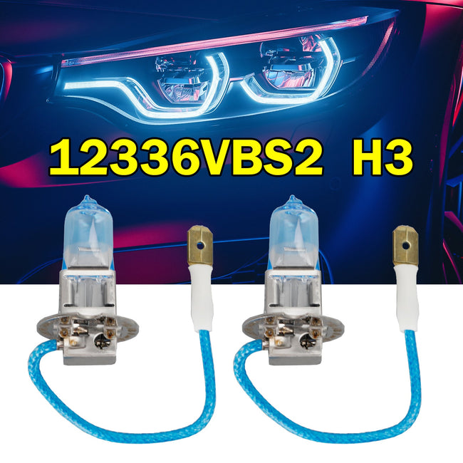 For Philips 12336VBS2 H3 New Bright White Light Headlight Halogen Lamp 12V 55W Bulb