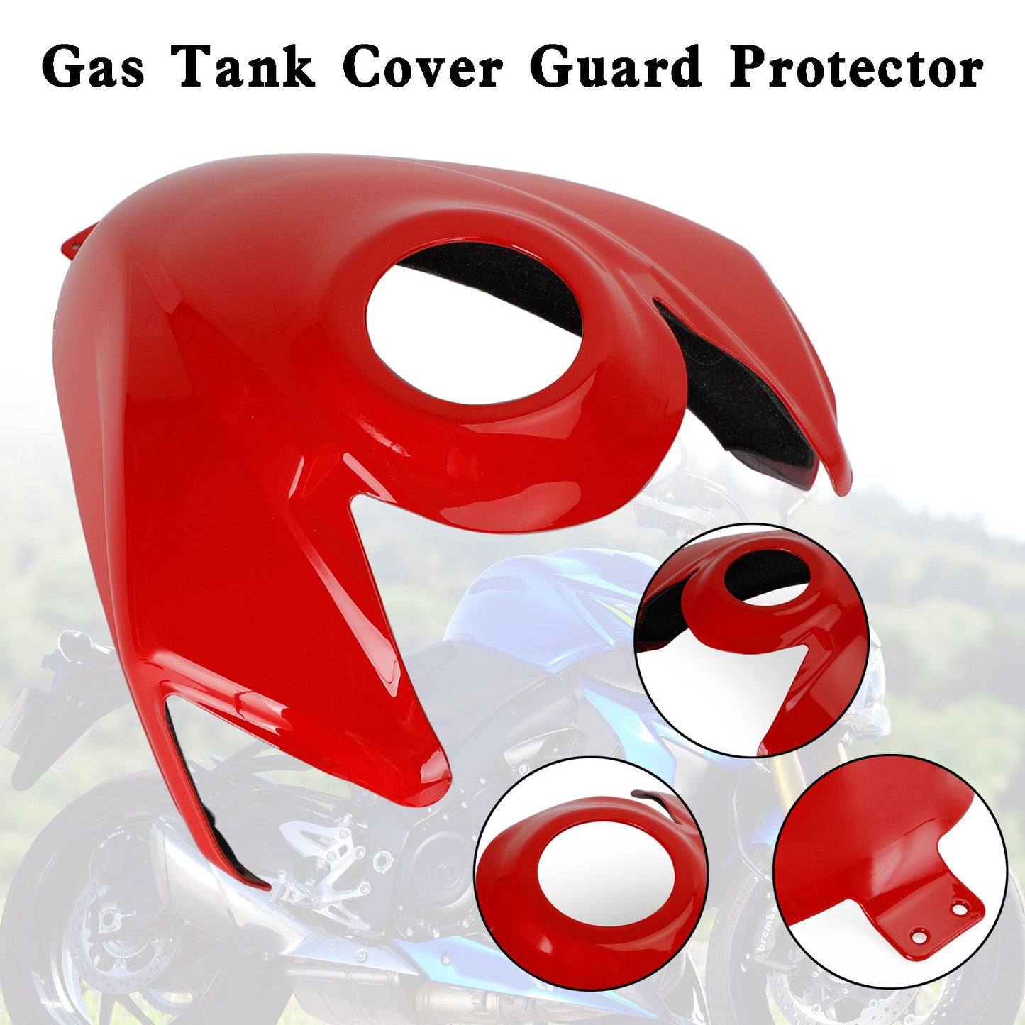 Gas Tank Cover Guard Protector For Suzuki GSX-S 750 GSXS 2017-2021 Black