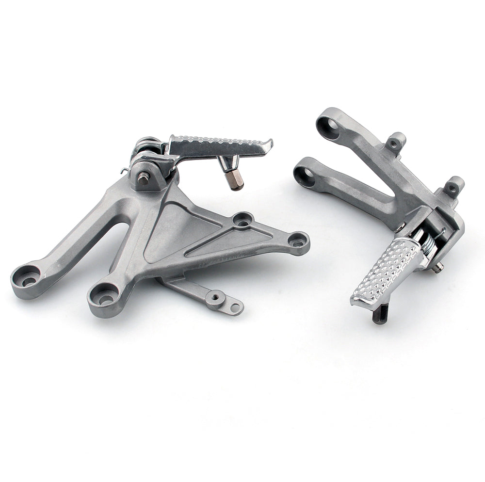 Front + Rear Foot Pegs Footrest Bracket Fit for Honda CBR 1000 RR 2004-2007