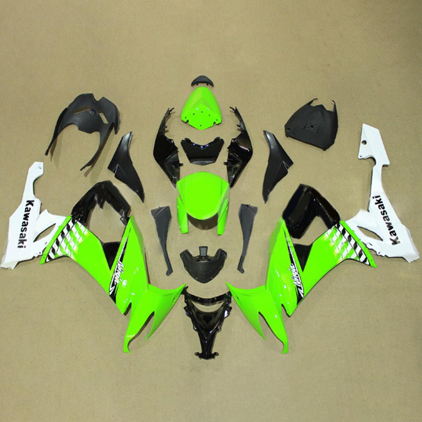 2008-2010 Kawasaki ZX10R Injection Fairing Kit Bodywork Plastic ABS#127