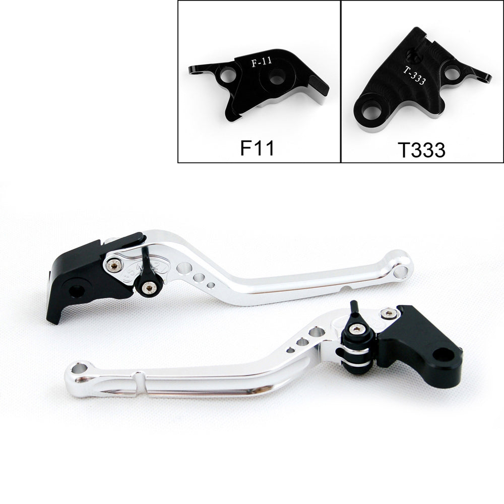 Long Brake Clutch Levers For Triumph Daytona 675 R 11-14 Black