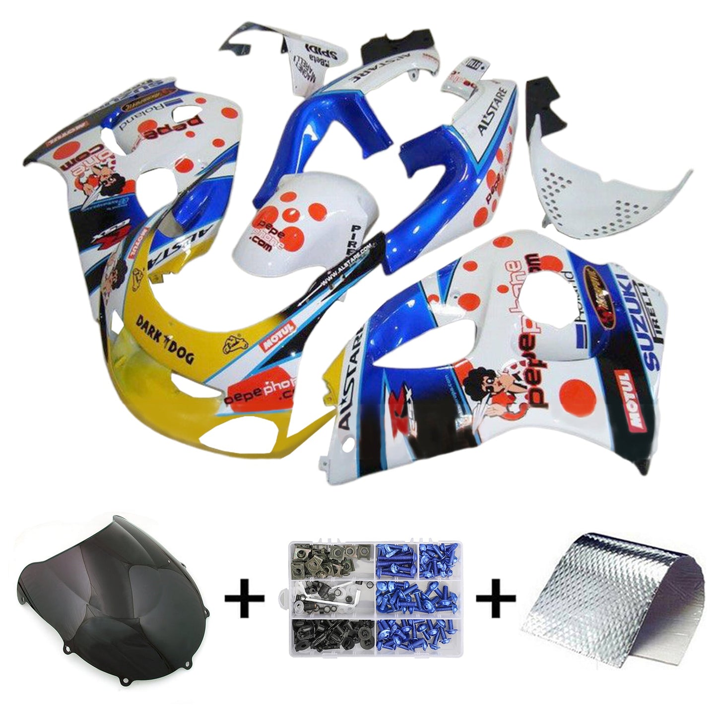 1996-2000 Suzuki GSXR600 1996-1999 GSXR750 Injection Fairing Kit Bodywork