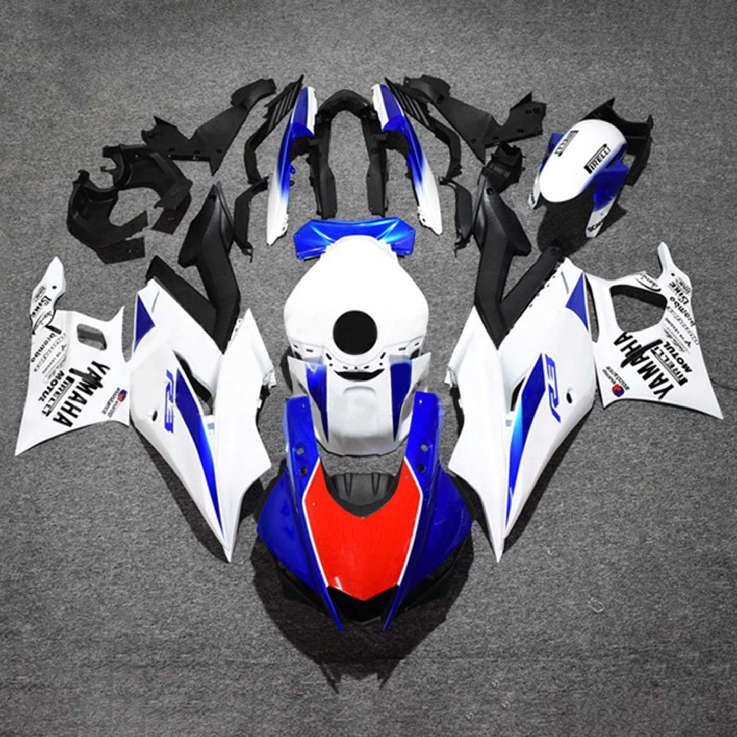 2019-2021 Yamaha YZF-R3 R25 Amotopart Injection Fairing Kit Bodywork Plastic ABS #128