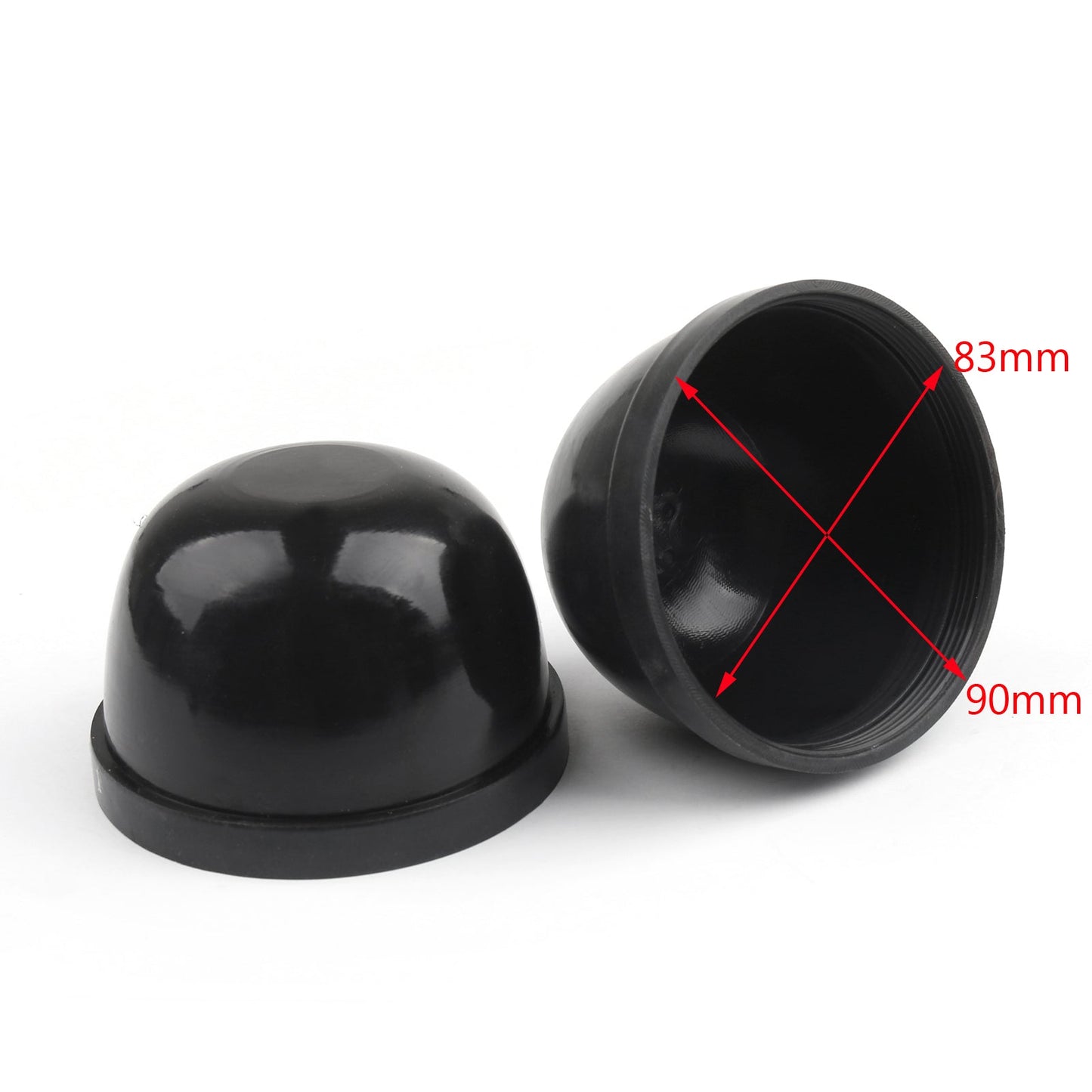 85mm Inner Diameter Rubber Housing Seal Cap Dust Cover LED HID Headlight, Black