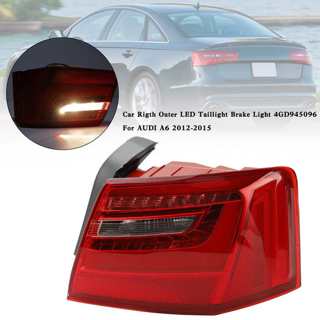AUDI A6 2012-2015 Car Right Outer LED Taillight Brake Light 4GD945096