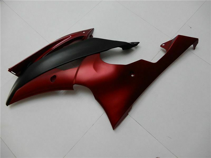 2008-2016 Yamaha YZF-R6 Amotopart Matte Red Black Fairing Kit