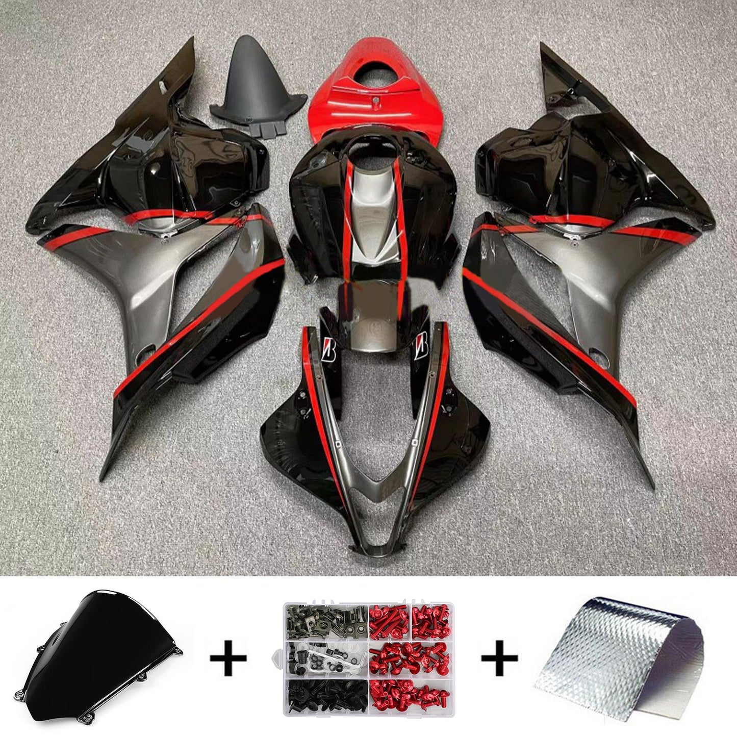 2007-2008 Honda CBR600RR F5 Injection Fairing Kit Bodywork Plastic ABS#194