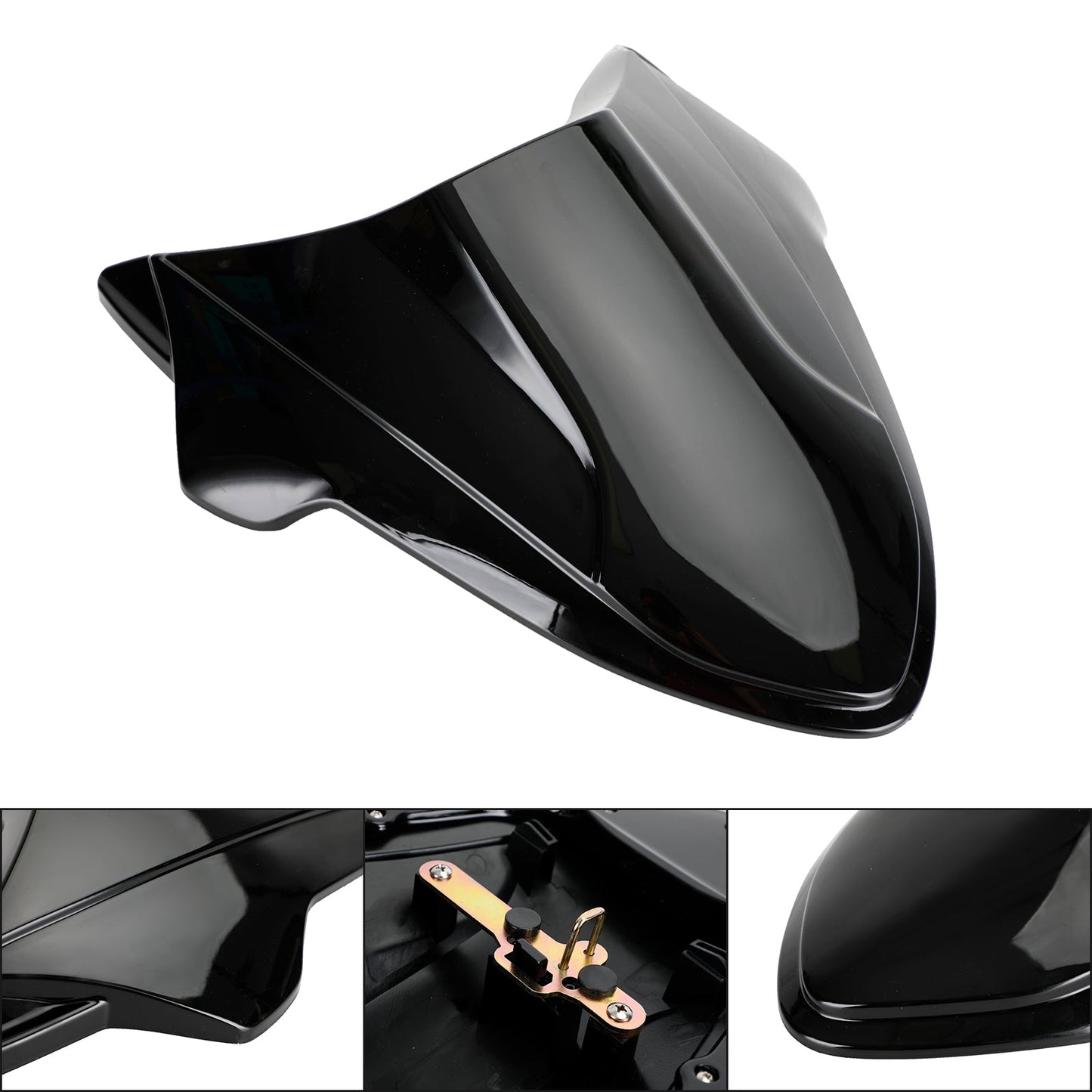 Rear Tail Seat Fairing Cowl Cover for Honda CB650R CBR650R 2021-2022 Black