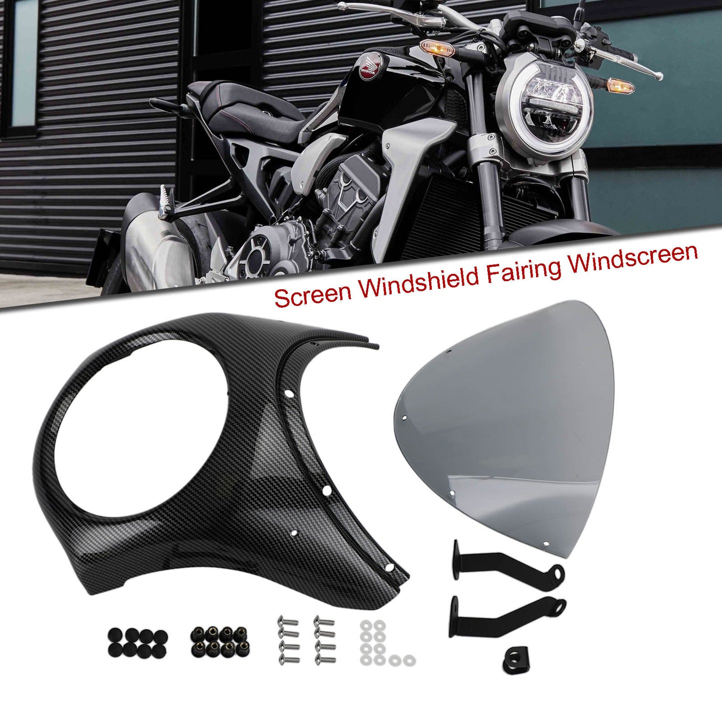 Headlight Windshield Fairing Windscreen For Honda CB1000R CB650R 2019-2021 D