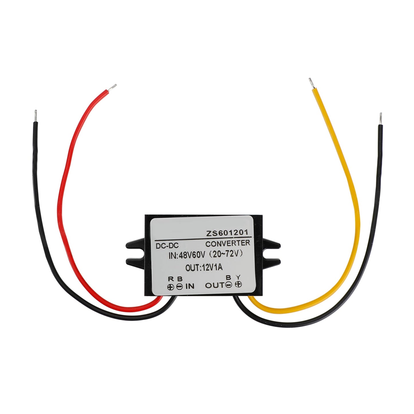 Waterproof DC-DC Converter 60V Step Down to 12V Car Power Supply Module 1A