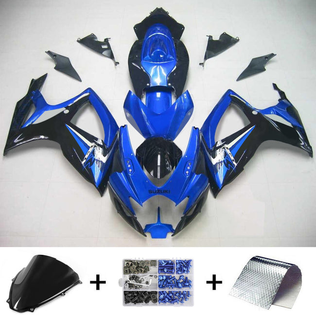 2006-2007 Suzuki GSXR 600/750 K6 Amotopart Injection Fairing Kit Bodywork Plastic ABS #147