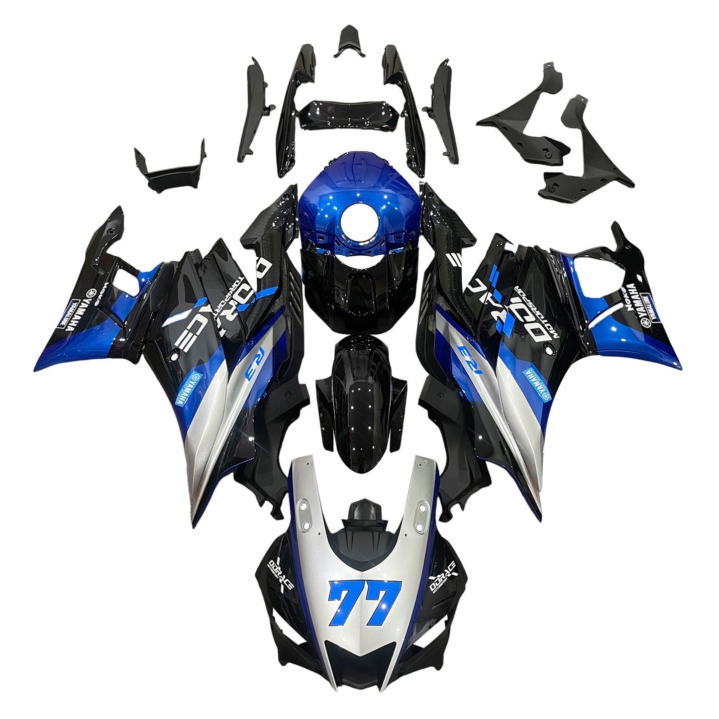 2019-2021 Yamaha YZF-R3 R25 Fairing Kit Bodywork Plastic ABS