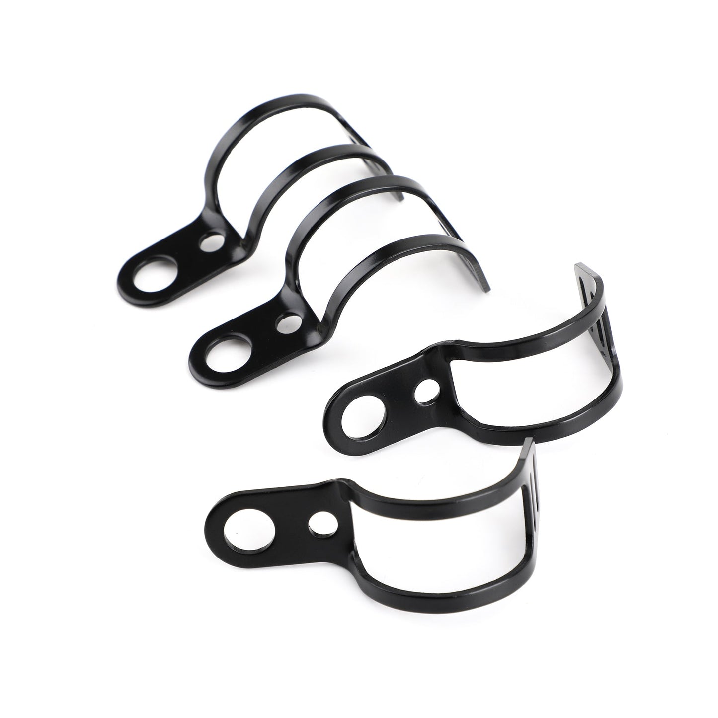28mm-41mm Fork Black Headlight Mount Bracket Motorcycle Head Lamp Holder Adapter