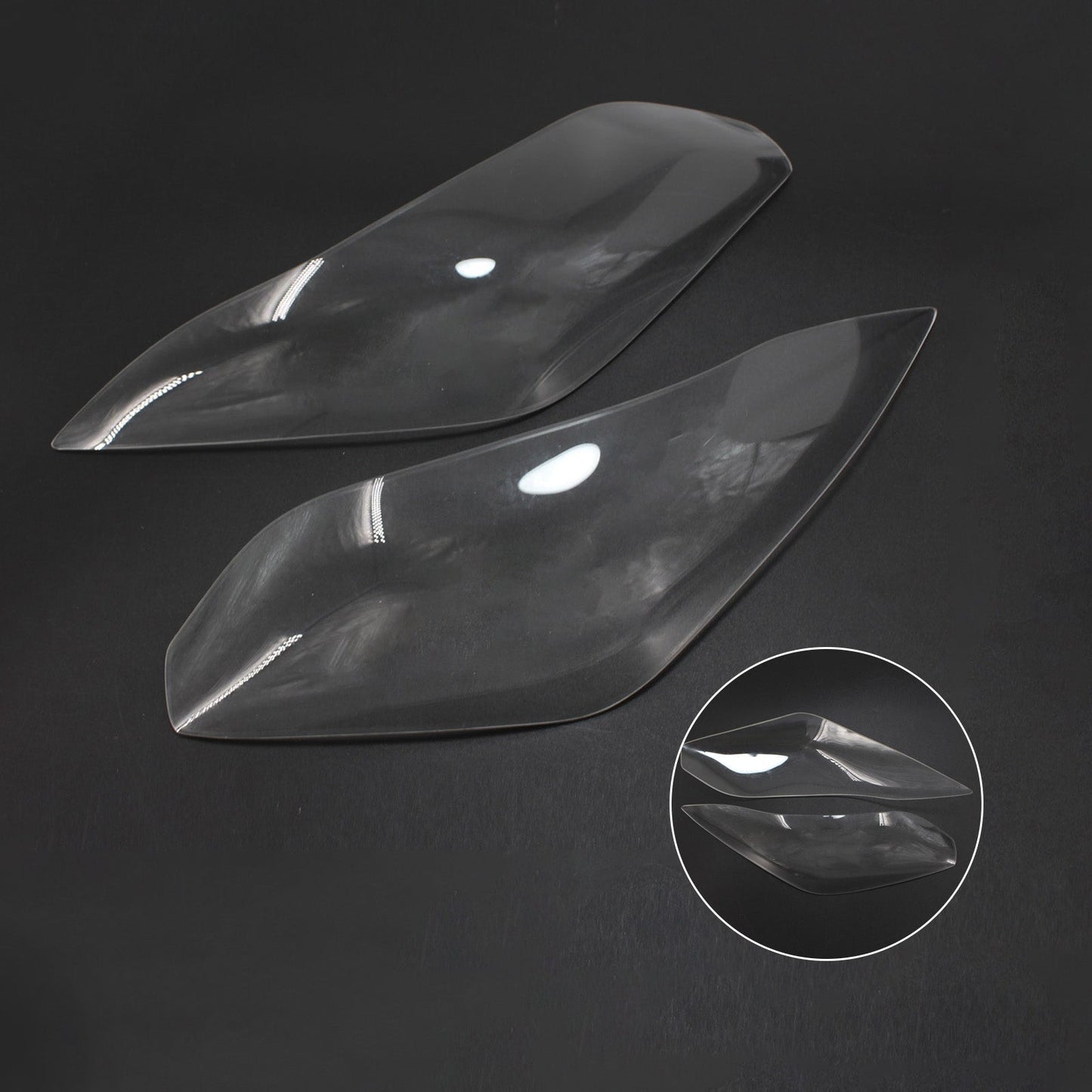 Headlight Lens Protection Cover Clear Fit For Kawasaki Ninja 300 Versys650 15-17